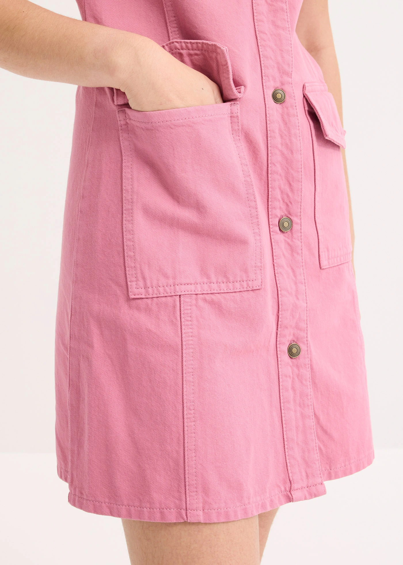 Mini jurk van katoen • mauve • bonprix online shop