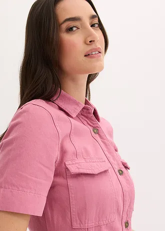 Mini jurk van katoen • mauve • bonprix online shop