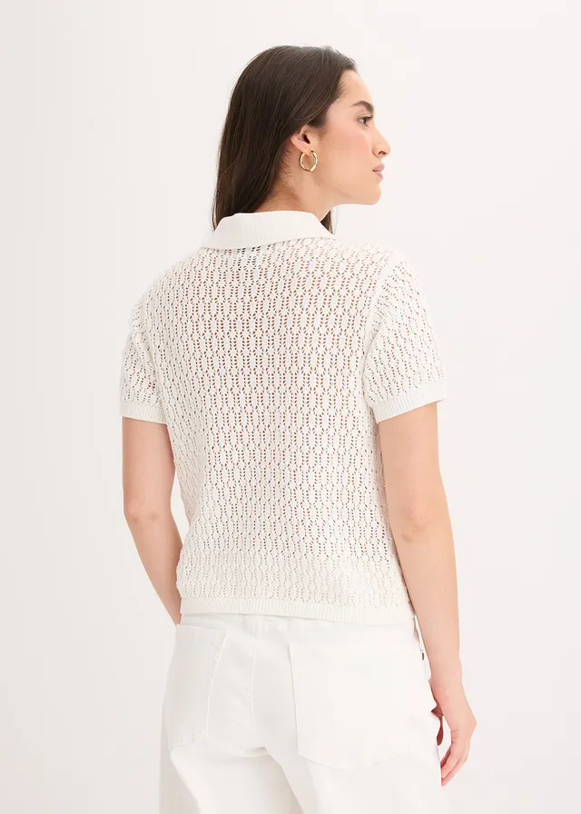 Pull ajouré 100% coton • écru • product-page.page-title-suffix
