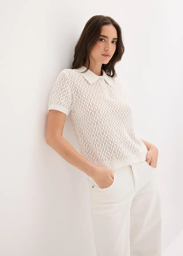 Pull ajouré 100% coton • écru • product-page.page-title-suffix