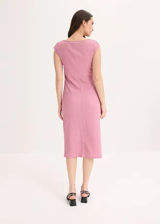 Shirtjurk van gestructureerde crêpe, Kleur: mauve