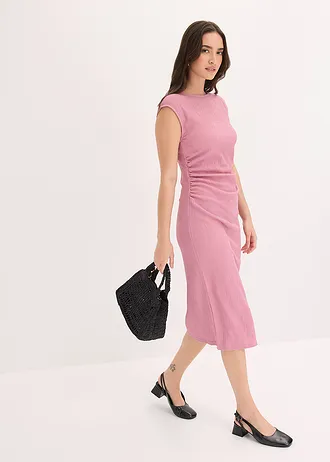 Shirtjurk van gestructureerde crêpe • mauve • bonprix online shop