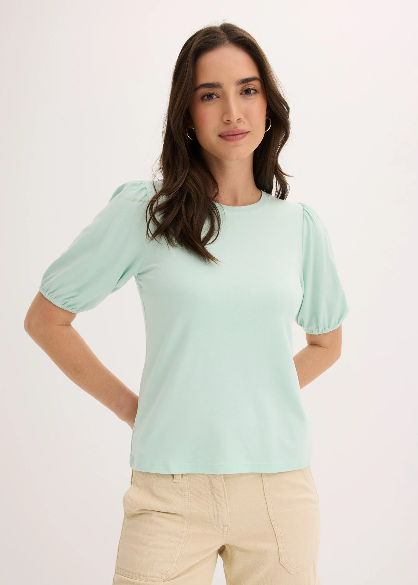 T-shirt doux en viscose extensible • menthe clair • Boutique bonprix