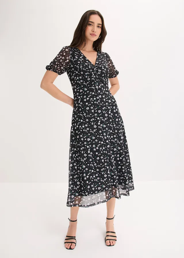 Robe évasée en jersey