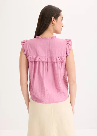 Shirtblouse in een viscosemix • mauve • bonprix online shop