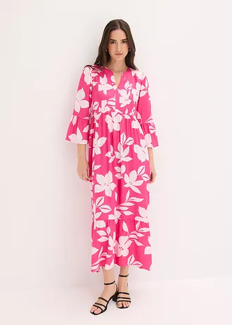 Maxi ruha puha viszkózból • pinklady/világos rózsaszín virágmintás • bonprix áruház