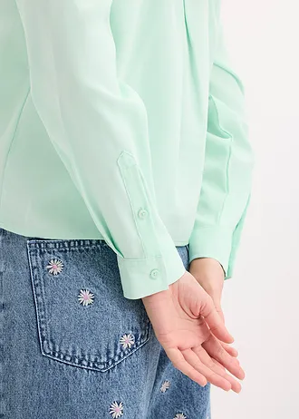 Tuniek in een fijne viscosemix • lichtmint • bonprix online shop