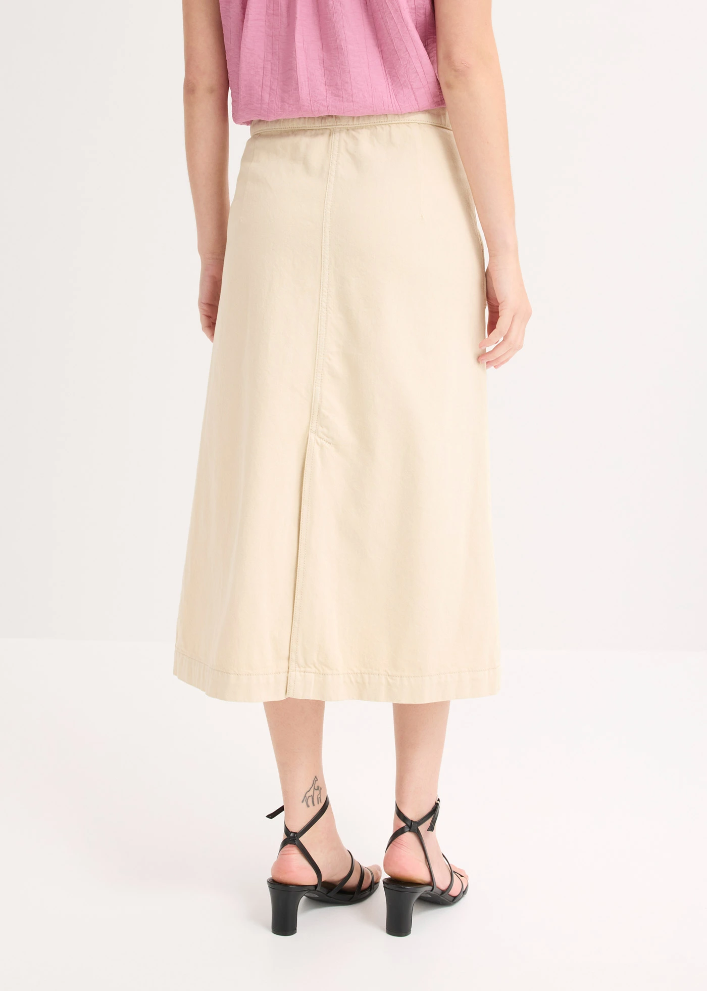 Twill rok van puur katoen • lichtsand • bonprix online shop