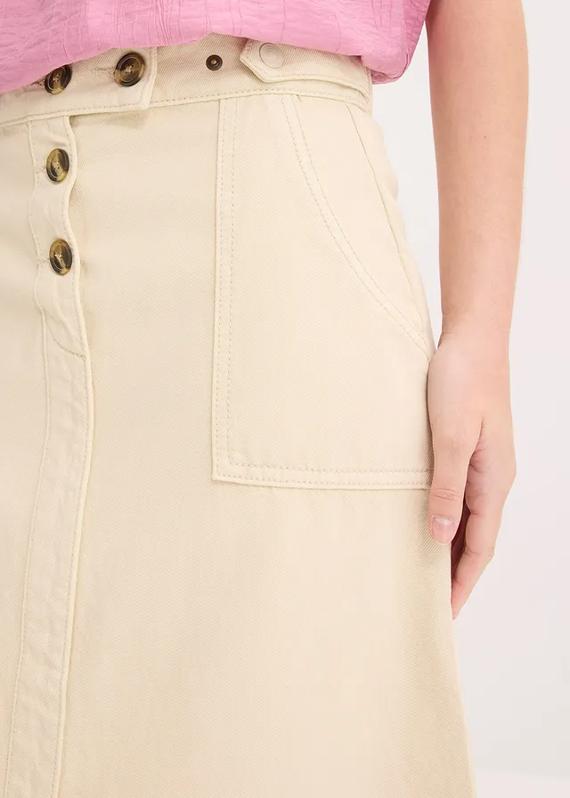 Jupe en twill 100% coton • sable clair • product-page.page-title-suffix