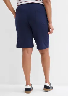 Bermuda en jersey, Couleur: bleu foncé