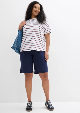 Jersey bermuda, Kleur: donkerblauw