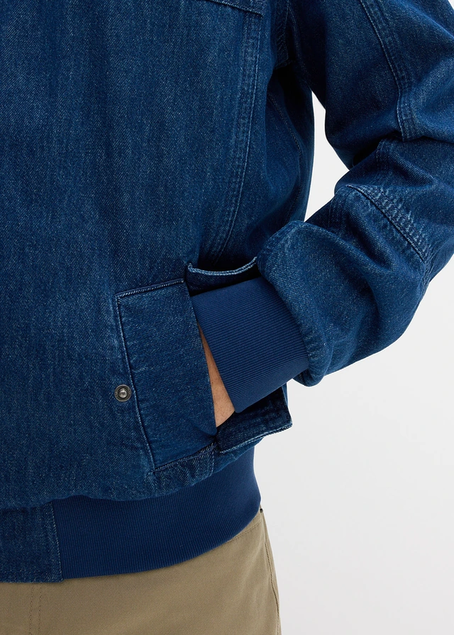 Spijkerjas van puur katoen • donkerblauw denim • product-page.page-title-suffix