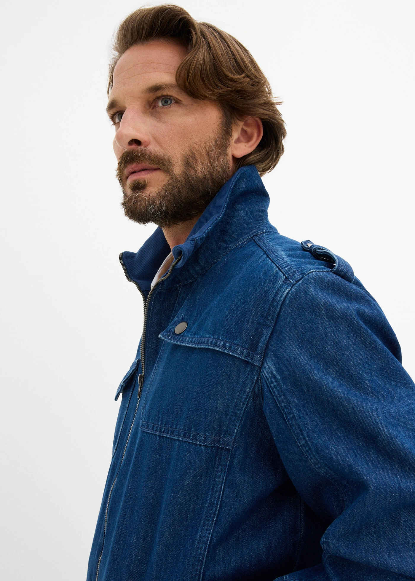 Geacă de blugi din bumbac 100% • bleumarin denim • magazin bonprix