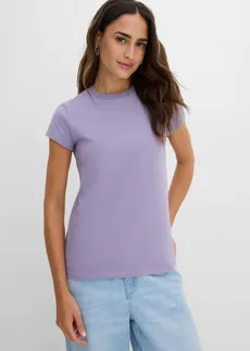 Lot de 3 T-shirts • violine fumé-bleu foncé-bleu poudré • Boutique bonprix