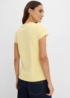 Lot de 3 T-shirts • fuchsia-jaune clair-noir • Boutique bonprix