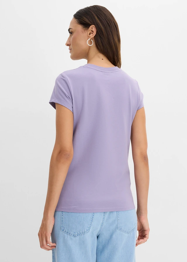 Tricou (set/3 buc.), culoare: violet fumuriu-bleumarin-albastru pudrat