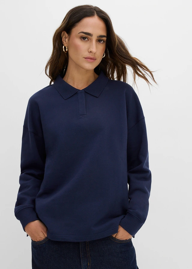 Sweater van biologisch katoen • donkerblauw • product-page.page-title-suffix