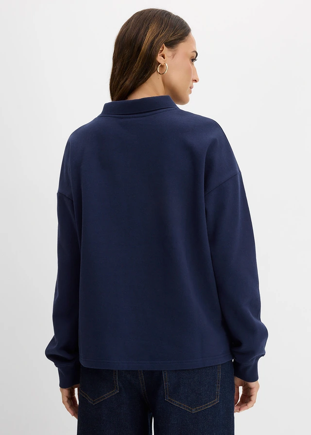 Sweater van biologisch katoen • donkerblauw • product-page.page-title-suffix