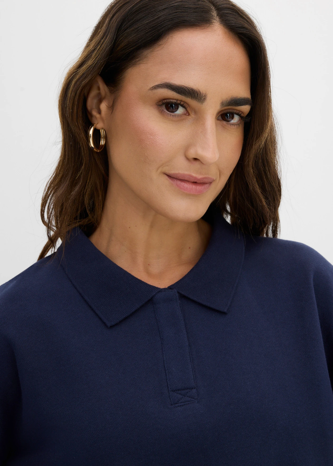 Bluză casual din bumbac organic 100% • bleumarin • magazin bonprix