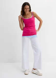 Top cu bretele subțiri (set/2 buc.) • roz-pinklady/albastru pudrat • magazin bonprix