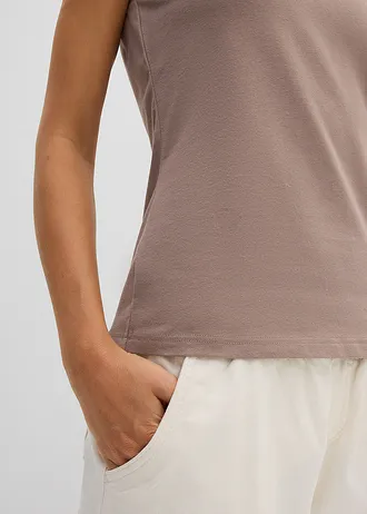 Tank top • szarobrązowy • sklep bonprix