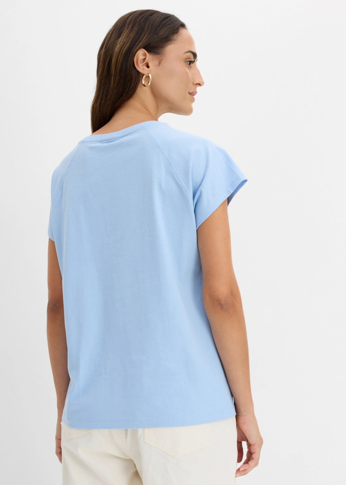 T-shirt 100% coton • bleu clair • Boutique bonprix