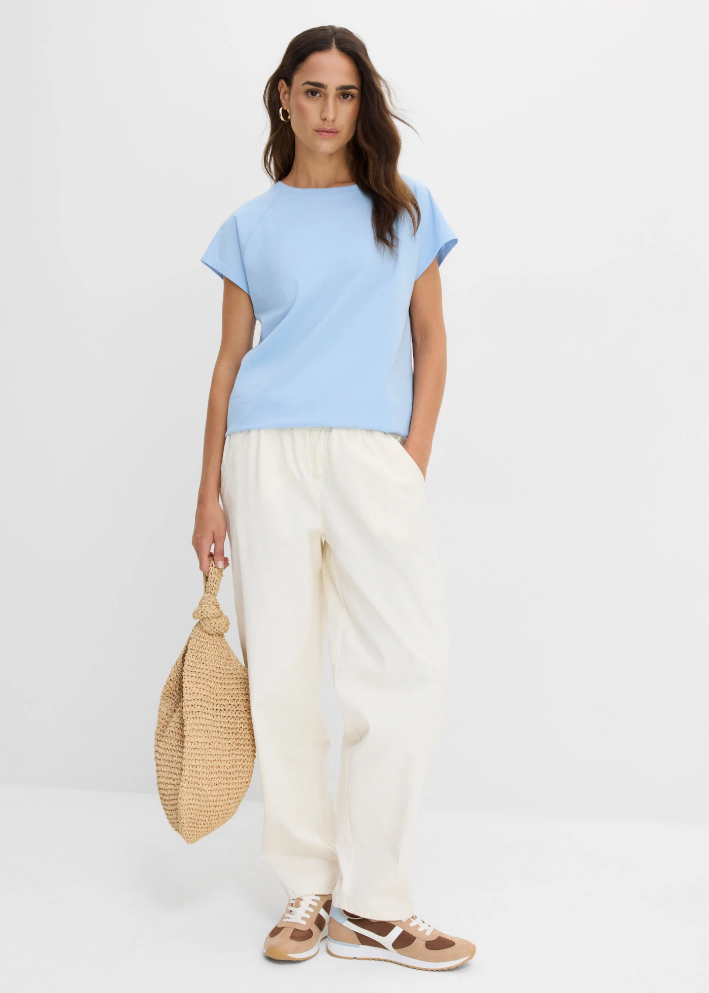 Tricou din bumbac organic 100% • bleu • magazin bonprix