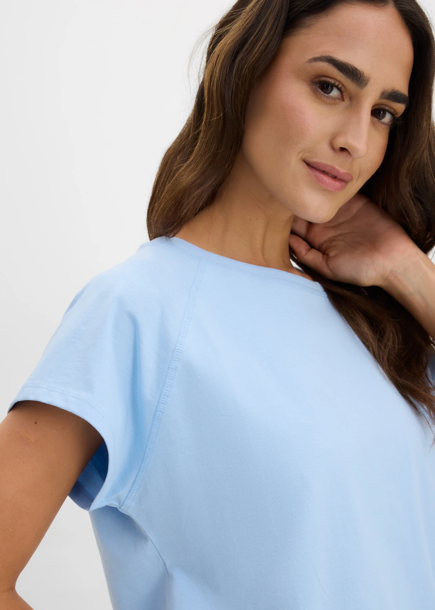 T-shirt 100% coton • bleu clair • Boutique bonprix