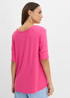 T-shirt doux en viscose extensible • rose vif • Boutique bonprix