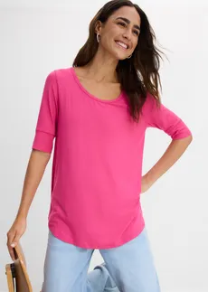 Shirt met ronde hals van zachte viscose • pinklady • bonprix online shop