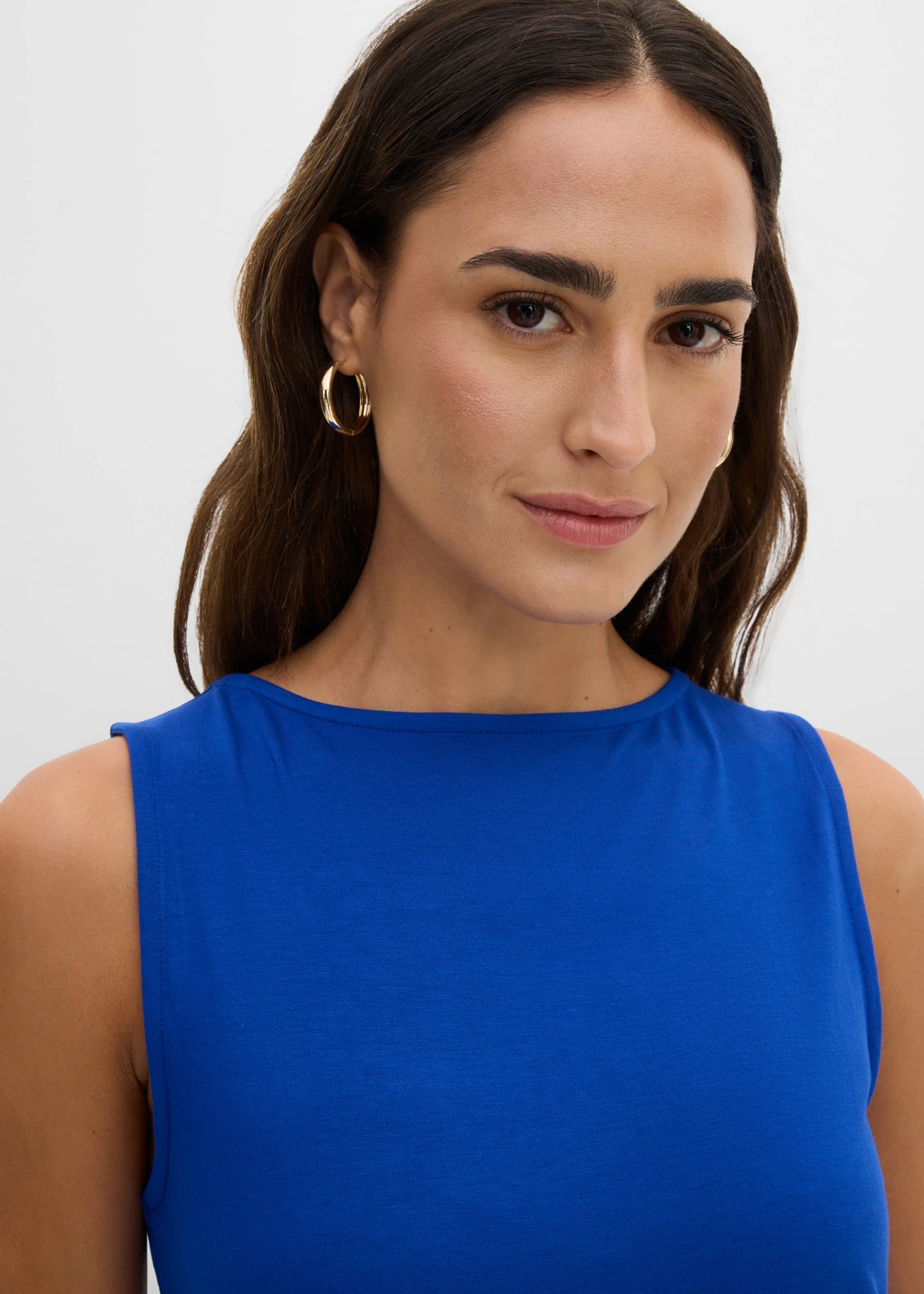 Top din viscoză moale (set/2 buc.) • albastru-cobalt/galben-șofran • magazin bonprix