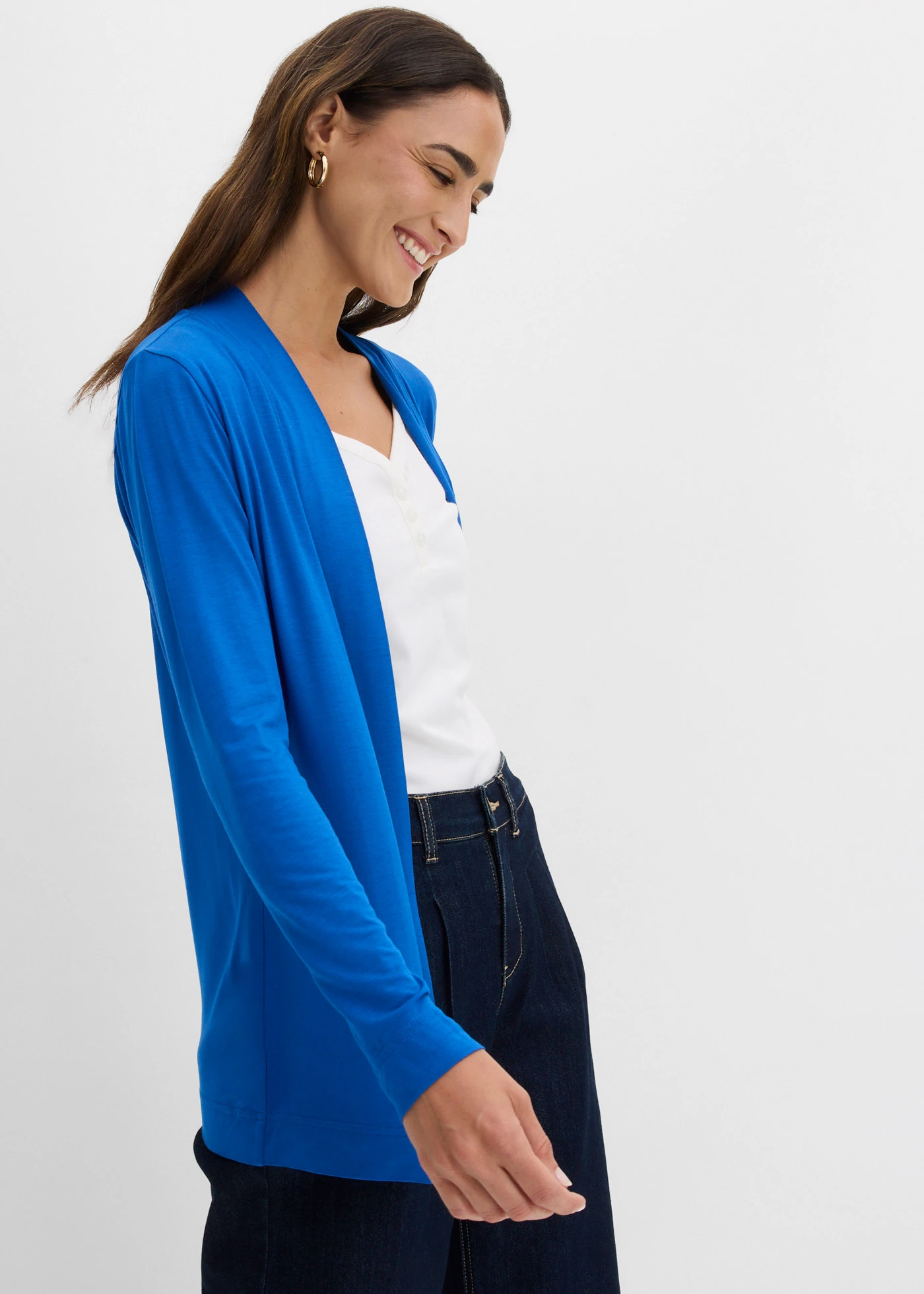 Shirtvest van zacht viscose • arctisch blauw • bonprix online shop