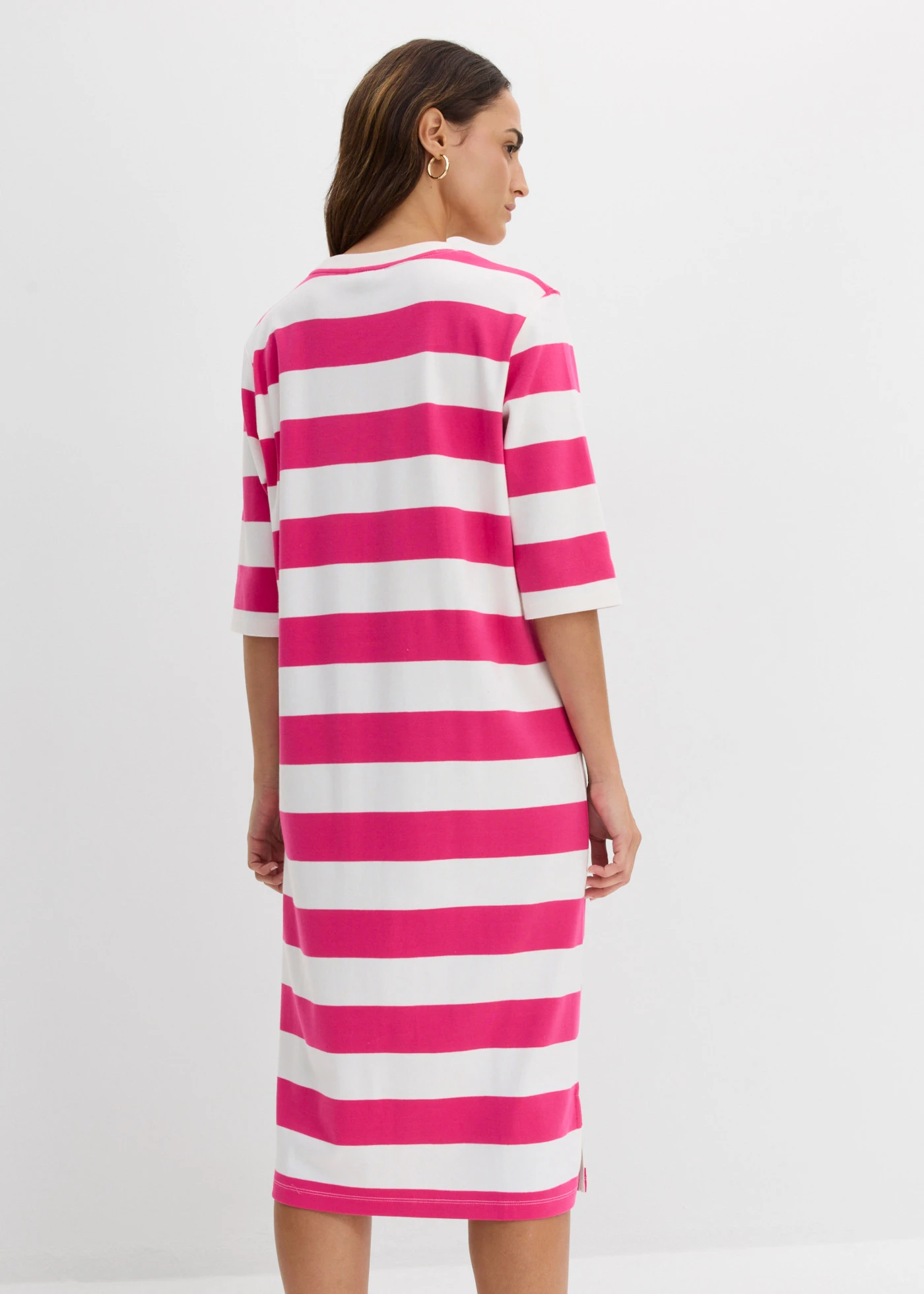 Shirtjurk van stevige interlockstof • pinklady-wolwit gestreept • bonprix online shop