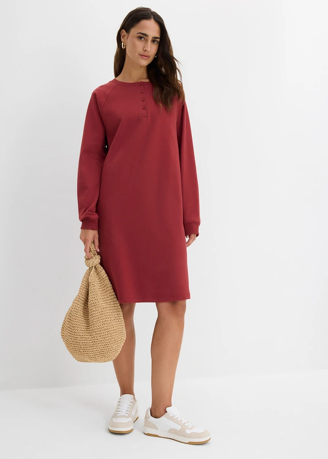 Robe en jersey interlock épais • rouge désert • product-page.page-title-suffix