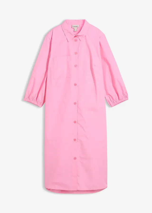 Jurk van licht katoen • roze • bonprix online shop