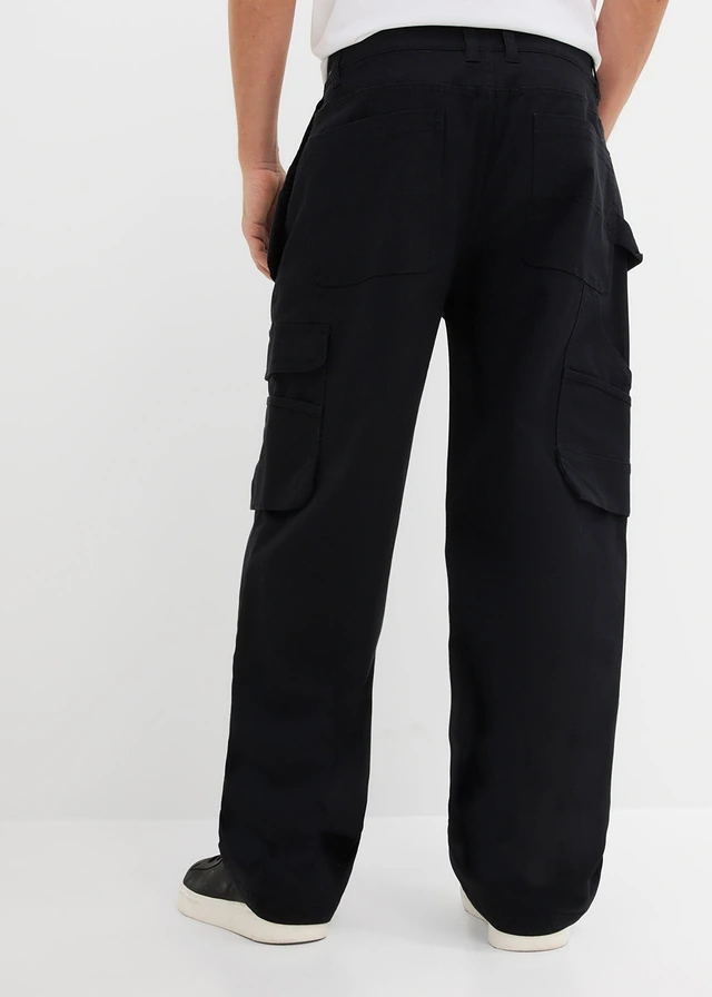 Workwear-broek met handige zakken, Kleur: zwart