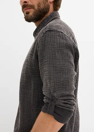 Ing puha muszlinból • fekete • bonprix áruház