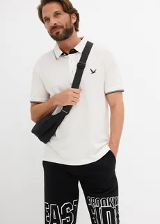 Polo tričko z čistej bio bavlny (2 ks) • čierna/biela vlna • obchod bonprix