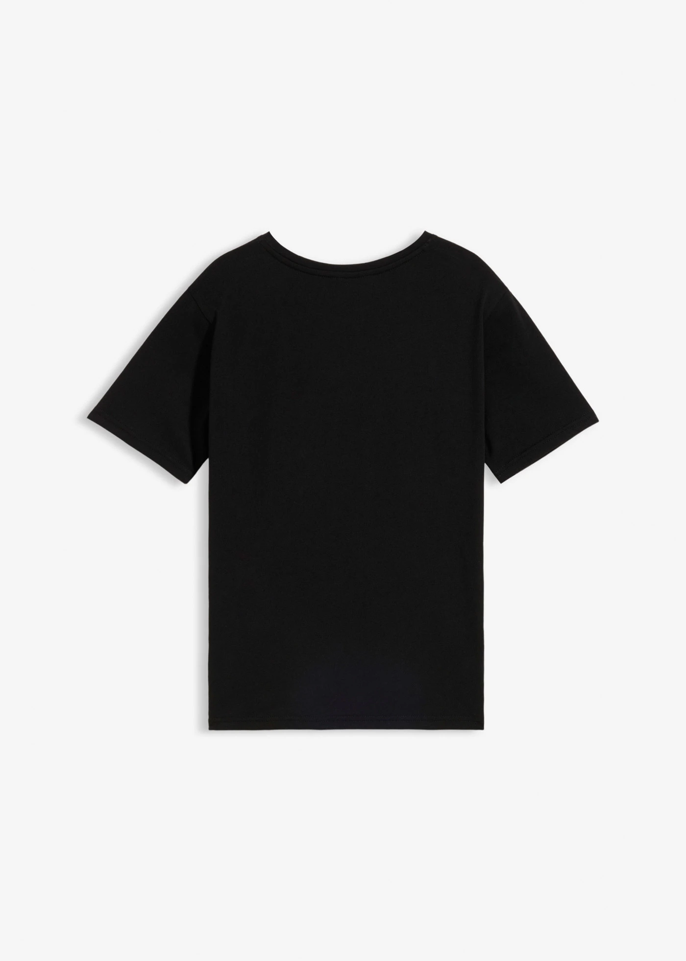 T-shirt z Myszką Miki, z czystej bawełny organicznej • czarny z nadrukiem • sklep bonprix