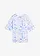 T-shirt van biologisch katoen, loose fit, Kleur: wit/middenblauw met print