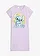 Chemise de nuit Disney Stitch 100% coton, Couleur: parme imprimé