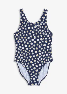 Maillot 1 pièce • bleu foncé floral • Boutique bonprix