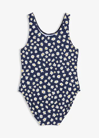 Costum de baie • bleumarin înflorat • magazin bonprix