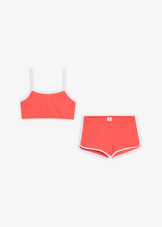 Bikini à coutures contrastantes (ens. 2 pces) • capucine-blanc • product-page.page-title-suffix