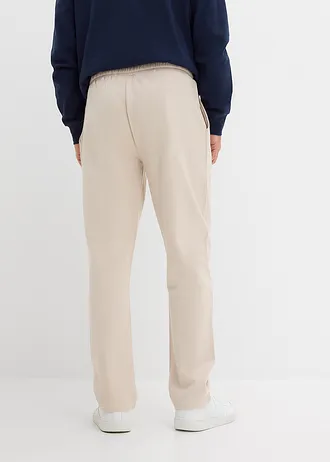 Pantalon de jogging à jambes droites, intérieur gratté doux • gris pierre • Boutique bonprix