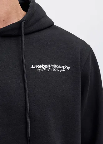 Sweat à capuche, coupe loose, Couleur: noir