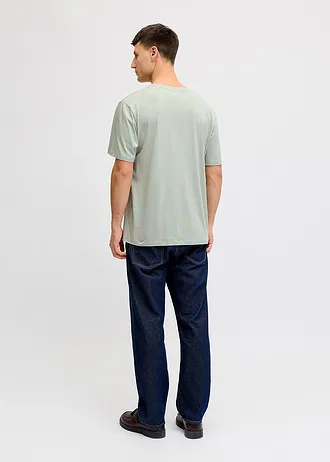 T-shirt JJ REBEL loose, 100% coton, Couleur: gris vert imprimé