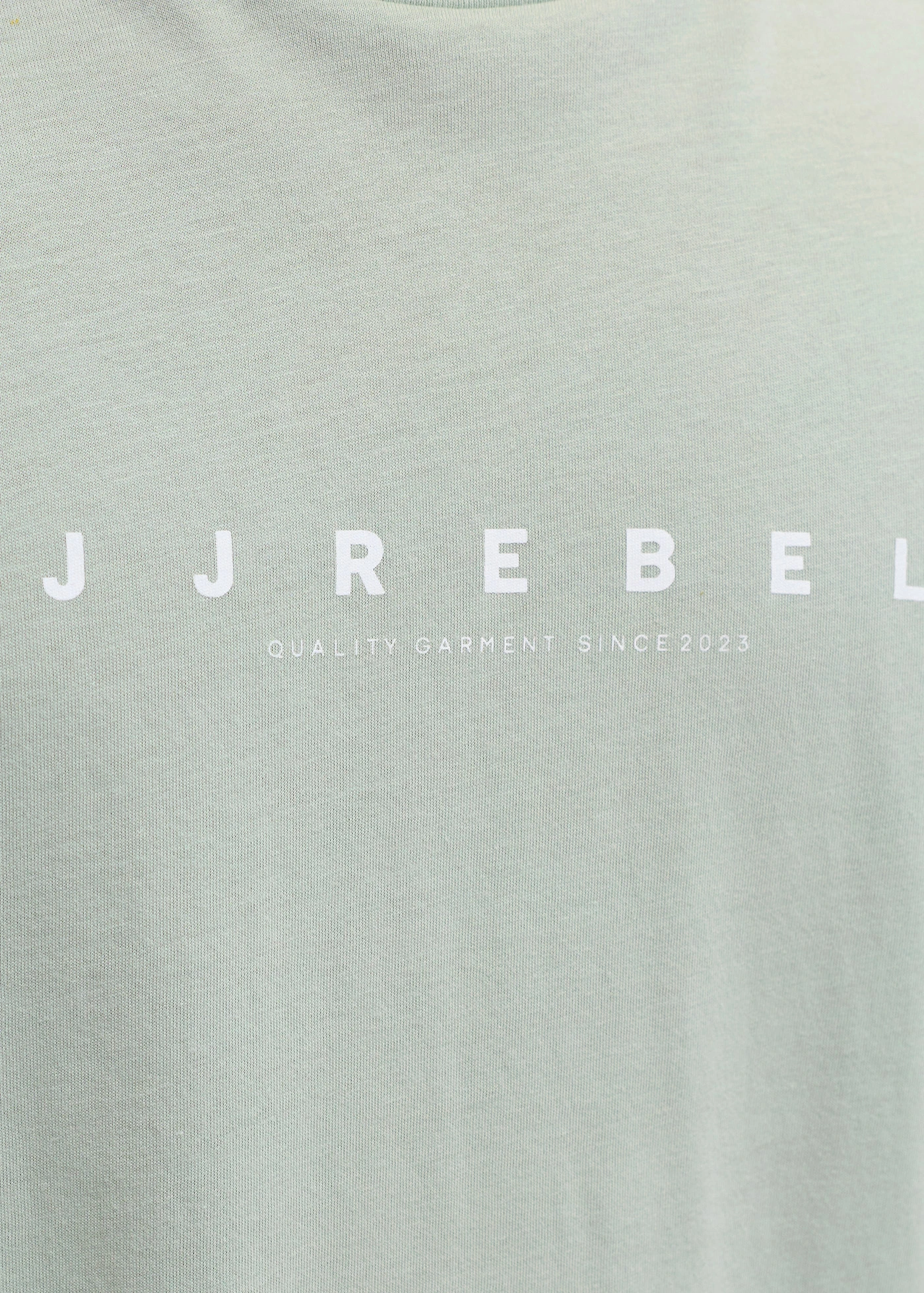 T-shirt JJ REBEL z czystej bawełny, o kroju loose fit • zielono-szary • sklep bonprix