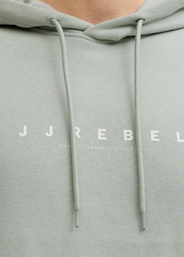 Sweat à capuche JJ REBEL, loose • gris vert imprimé • product-page.page-title-suffix