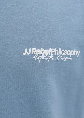 JJ REBEL tričko z čistej bavlny, Loose Fit • svetlomodrá potlačená • obchod bonprix